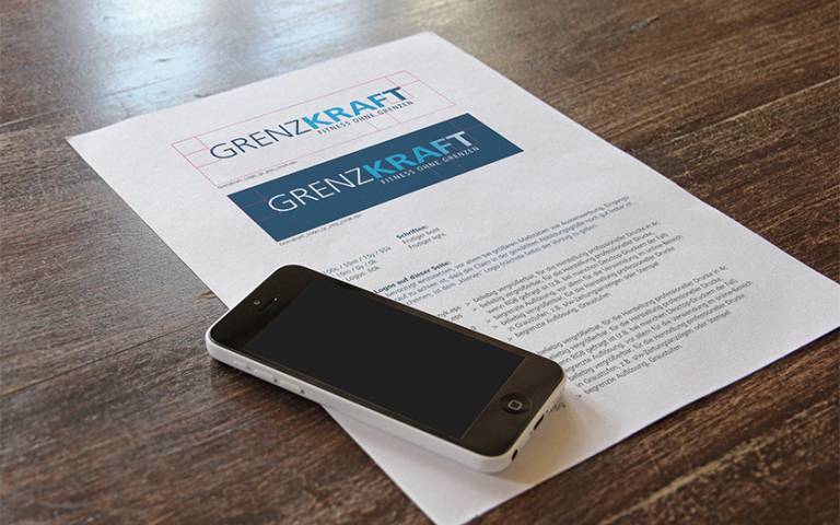 Grenzkraft Logoentwicklung in Anlehnung an eine vorhandene Marke