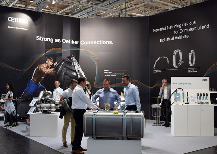 Oetiker Group – Messestand IAA Nutzfahrzeuge