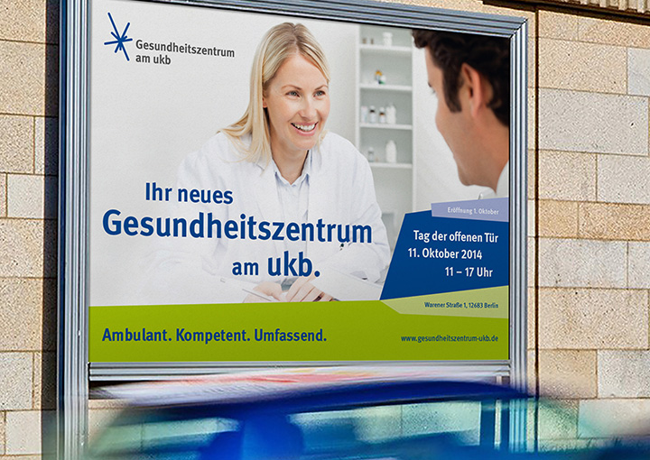 Unfallkrankenhaus Berlin (ukb) – Eröffnungskampagne für das Gesundheitszentrum
